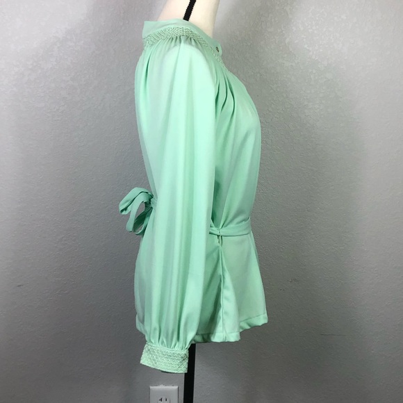 Vintage 1970’s Smocked Blouse - Picture 6 of 9